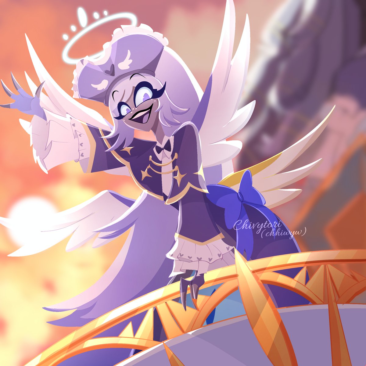 Chhiwyw's tweet photo. Lucifer is going down and he’s out here rizzing up angels ❤️
#HazbinHotel #HazbinHotelEmily #HazbinHotelAlastor #radiojoy https://t.co/uXKUeViFz5
