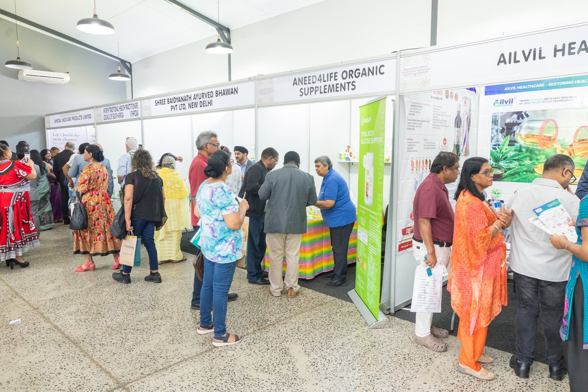 CGIDurban's tweet photo. The India–South Africa Traditional Medicines Exhibition was inaugurated by H.E. Narend Singh, Deputy Minister of Forestry, Fisheries and the Environment, providing a platform to showcase products, services and innovations in the traditional medicines sector. 🌿🇮🇳🇿🇦

More than 20 organisations, including 9 from India, participated in the exhibition, fostering greater visibility, knowledge exchange and opportunities for India–South Africa collaboration.

@PMOIndia @MEAIndia @moayush @hci_pretoria @IndianDiplomacy @PIB_India