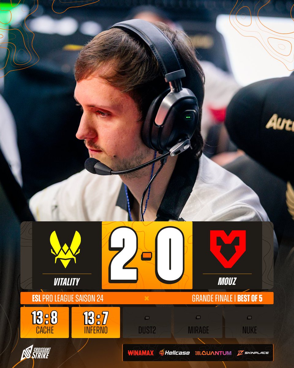 CroissantStrike's tweet photo. 🇪🇺 @TEAMVITALITYCS EST EN MODE ERA ! 🤯

LES ABEILLES ASSURENT CETTE INFERNO ET NE SONT DÉSORMAIS PLUS QU’À 13 ROUNDS D’UN NOUVEAU SACRE. 🏆 https://t.co/yLam1scg9s
