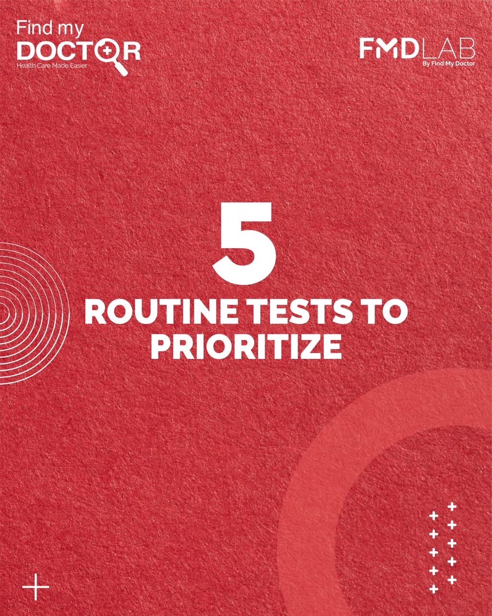 FindMyDoctorPAK's tweet photo. 5 Routine Tests Worth Prioritising!
Tap the Link to book your lab tests through the App or Website: https://t.co/wCXjZHsQUH
#FindMyDoctor #PreventiveHealthcare #HealthAwareness #RoutineTests https://t.co/J90jGk0CYN