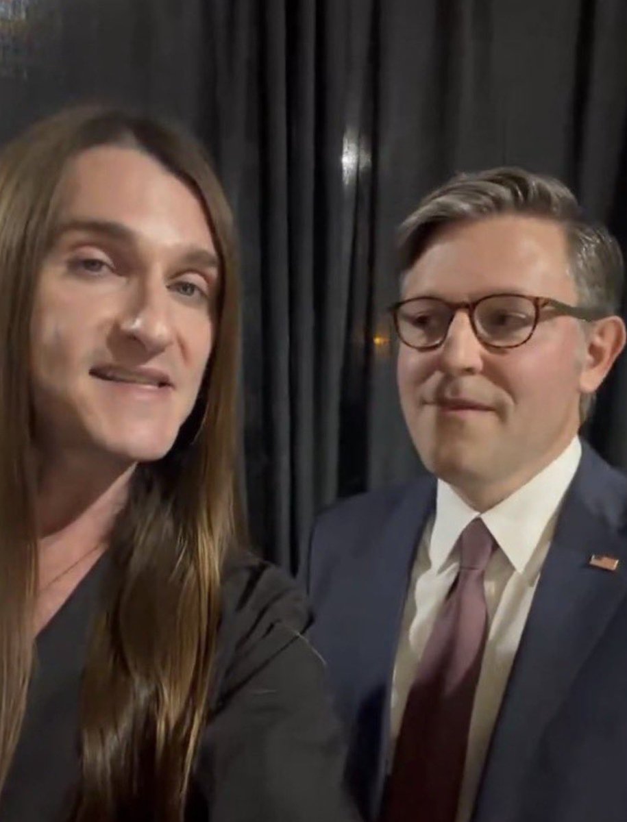 SteveBakerUSA's tweet photo. I swear … I’ll marry the first woman who gazes upon me the way @SpeakerJohnson looks at Scott Presler. https://t.co/XBnyvhFBq7