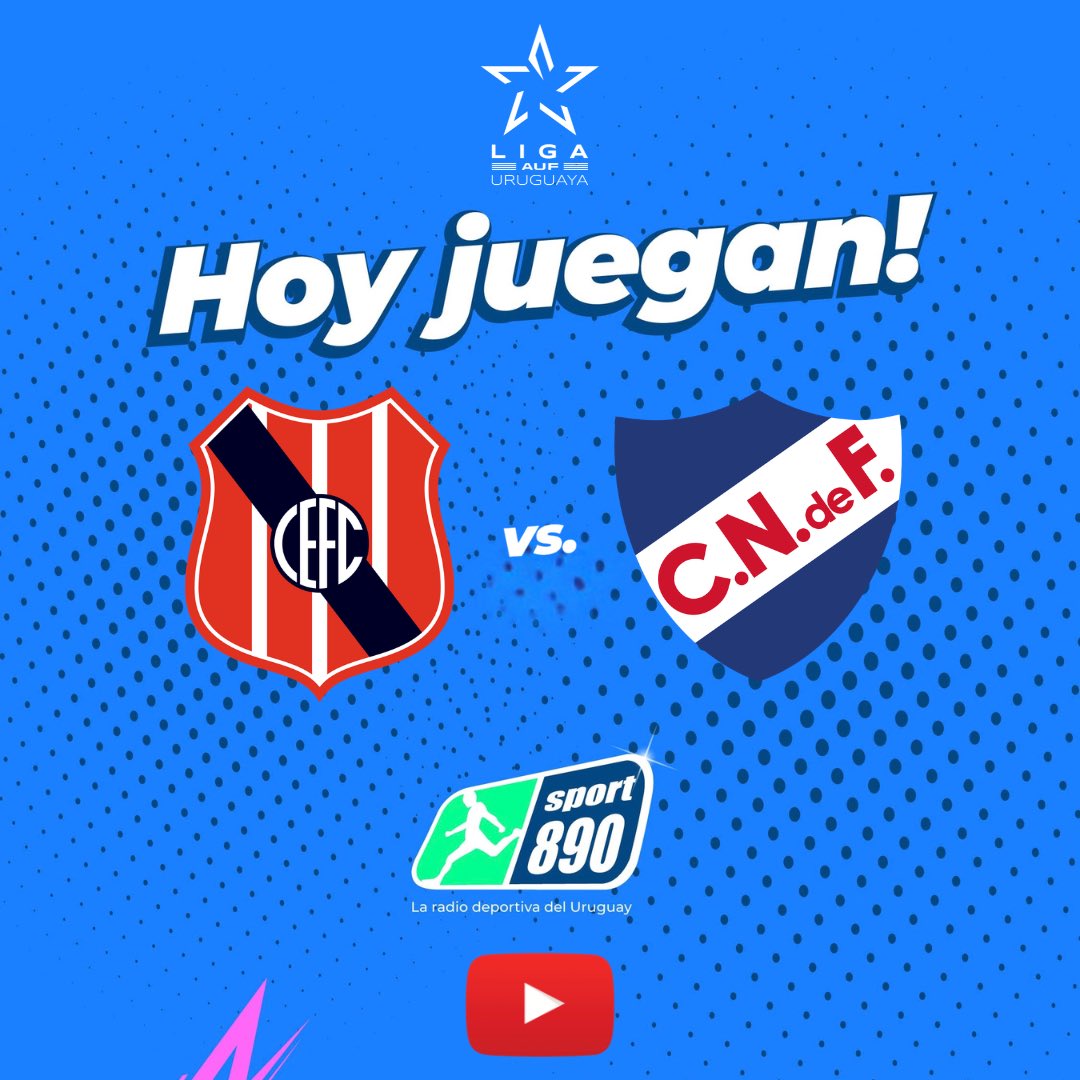 Sport890's tweet photo. CENTRAL ESPAÑOL ⚽️ NACIONAL

Por la décima fecha del Torneo Clausura, el Palermitano recibe al Bolso en el Estadio Centenario. 

16:00 horas, #ElAntes con @A_Cancellara @DarioAlberti @camaraceleste y @JokasDiego. 

18:30 horas, el partido con el relato de @Roberto_Moar y el comentario de @MauroMas28. Vestuarios @jorgeparietti. 

▶️ https://t.co/dUZ9pt4Y8j
📻📱💻 https://t.co/jxhVaN2I6Z

Vivilo en la Radio Deportiva del Uruguay