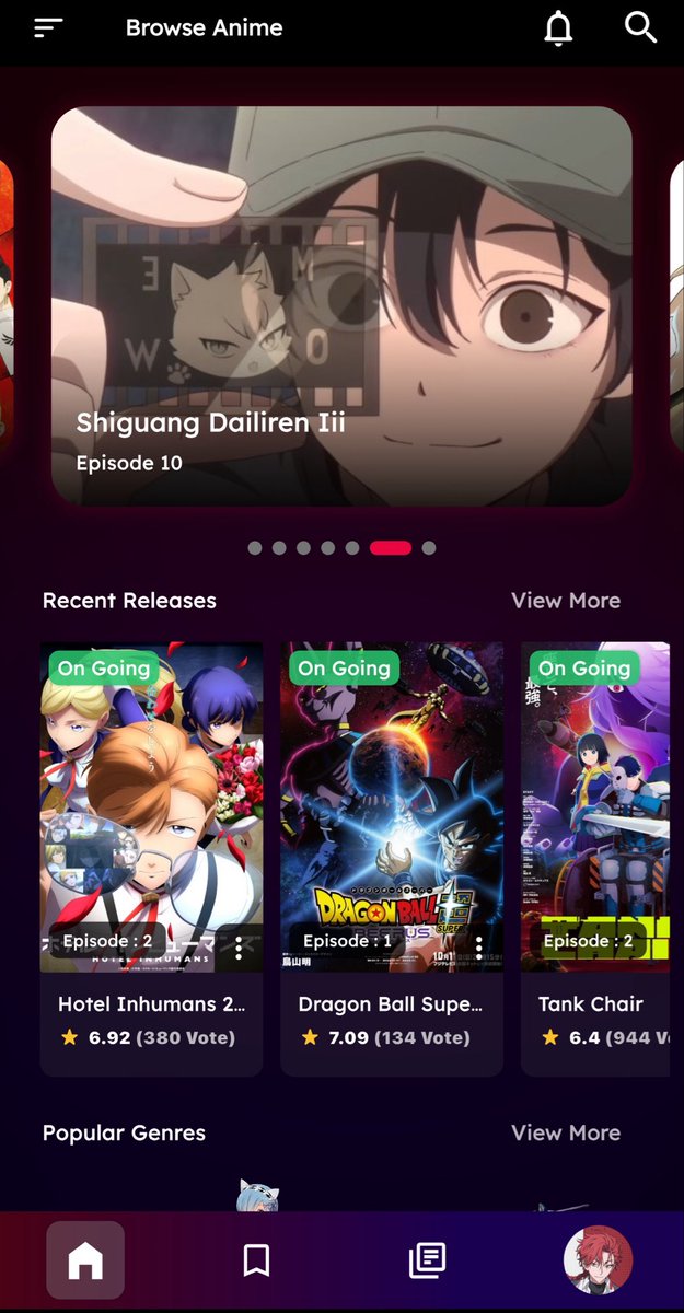 wwttra's tweet photo. أكتشفت تطبيق جديد اسمه Anime Land 
ويترجمون الحلقات بشكل سريع https://t.co/6dgSREj8LC