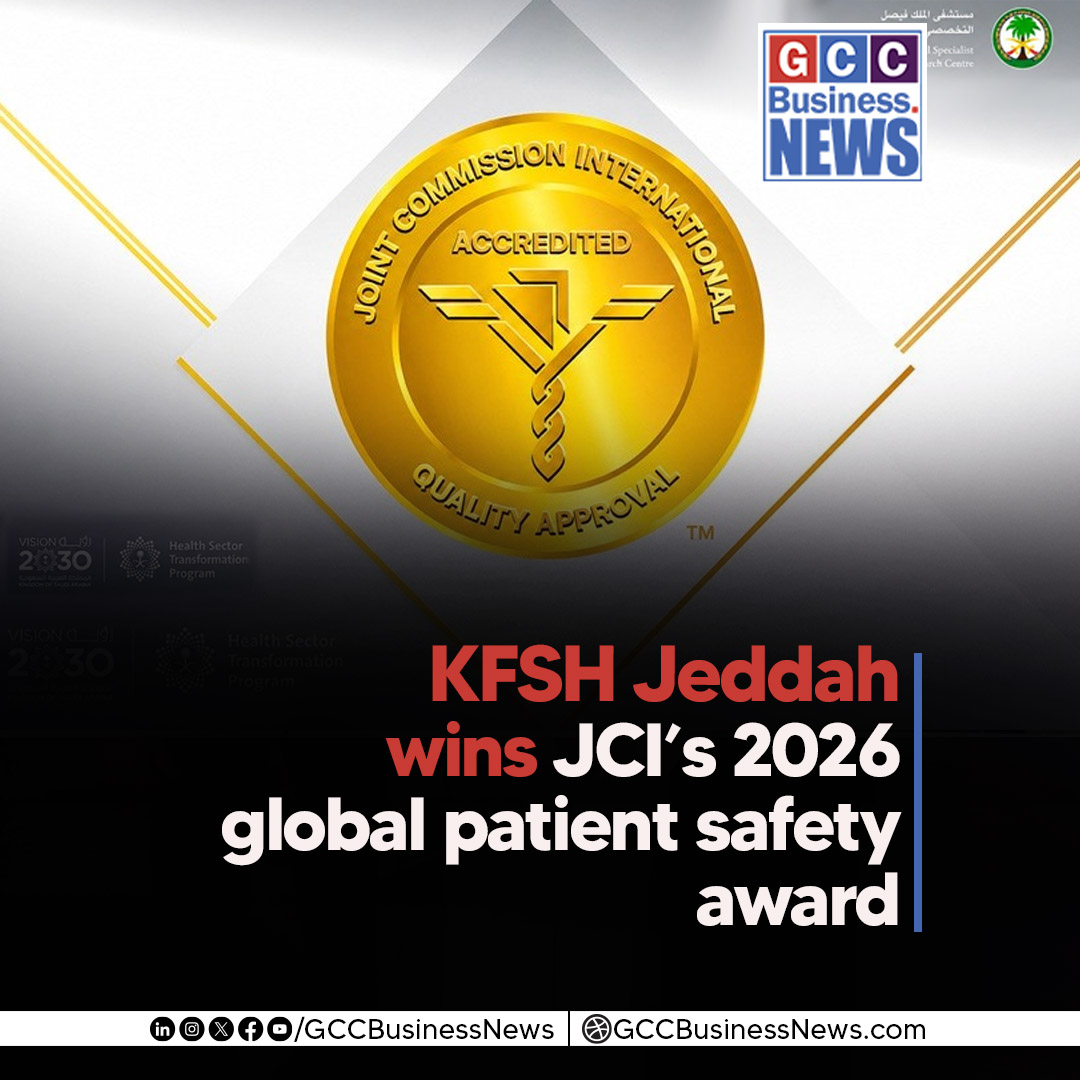 GCCBusinessNews's tweet photo. KFSH Jeddah wins JCI’s 2026 Global Patient Safety Award after its STEP protocol cuts seven-day emergency returns from 24% to 9%.
https://t.co/weiWl9o7i7

#KFSHJeddah #KingFaisalSpecialistHospital #JCIAward #GlobalPatientSafetyAward #HealthcareInnovation  #GCCBusinessNews
@KFSHRC https://t.co/BGfnfbRjYr