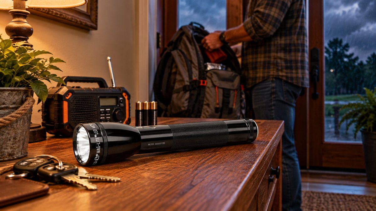 MAGLITE's tweet photo. Don't let the forecast catch you in the dark.

Product: ML100 2C LED Flashlight
Where to Buy: https://t.co/vzK2V7KRUC

#MagliteNation #Maglite #MagliteReady #WeatherTheStorm #AlwaysPrepared #LightTheWay https://t.co/NubwZef6dK