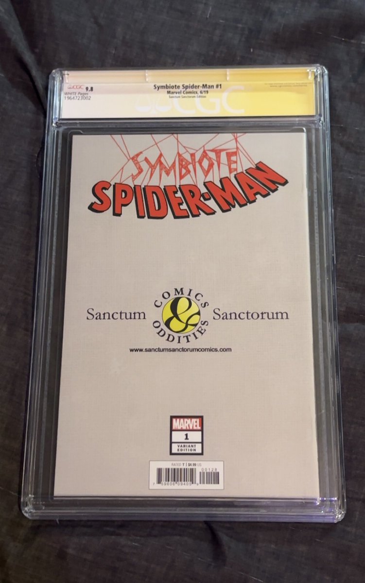 HBizzle252's tweet photo. Symbiote Spider-Man #1 CGC 9.8 SS Signed David Nakayama Sym-B Oats Variant $220 shipped! 💥 #Venom #Variant #CGC https://t.co/8D4RtmHK8M