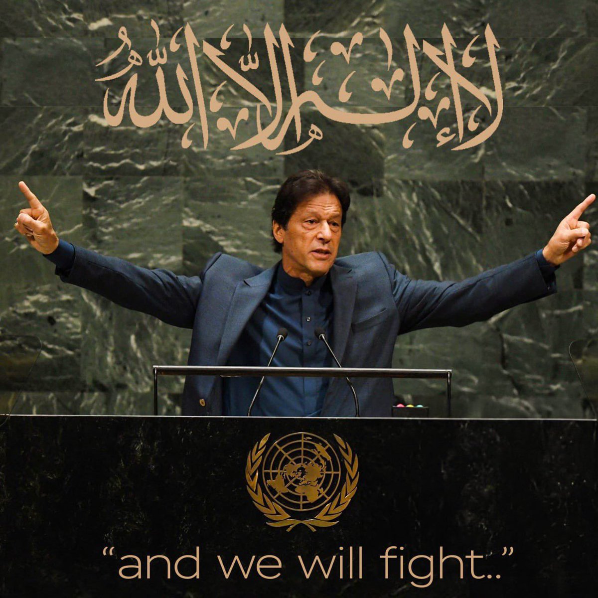 ImranRiaz__Fan's tweet photo. Either you surrender or you fight for your freedom till death. 

What will we do? My belief is La Ilaha Illallah there is no God but one, and we will fight!
#گورنر_راج_نامنظور https://t.co/dTLp5L44y7