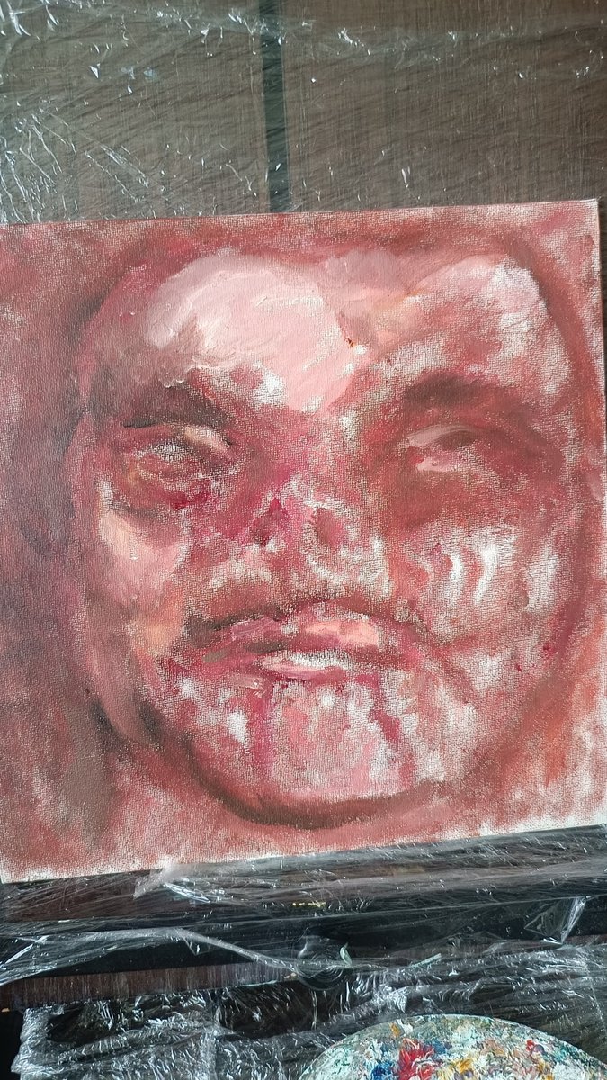 v4aAqTHxlKoa5qB's tweet photo. Scary or not? 
#oil
#portrait
#tradicionalart https://t.co/yqbACIyexI