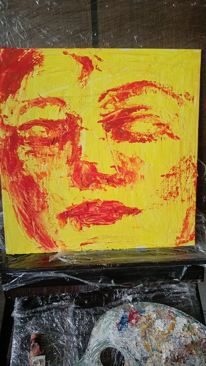 v4aAqTHxlKoa5qB's tweet photo. Scary or not? 
#oil
#portrait
#tradicionalart https://t.co/yqbACIyexI