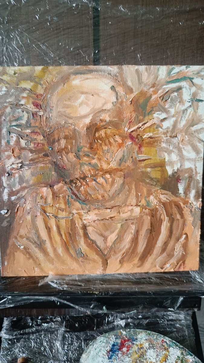 v4aAqTHxlKoa5qB's tweet photo. Scary or not? 
#oil
#portrait
#tradicionalart https://t.co/yqbACIyexI