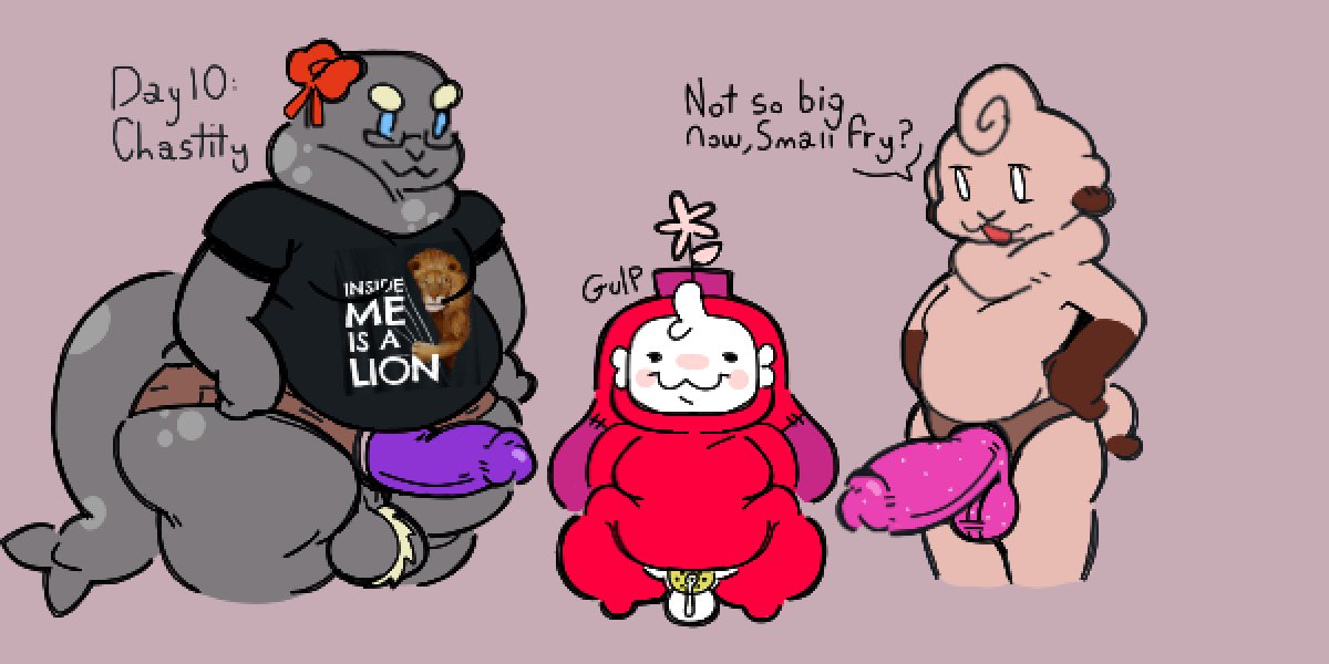 SlumberParty29t's tweet photo. My Spooky #Kinktober 2026!!
Days 8, 9, 10: Frotting, TitFucking, Chastity.

Day 9: Featuring Artificer &amp; Huntress from Risk of Rain Day 10: Featuring @Fat_Ass_Pig and @motherfan31 

colors done by @motherfan31 !! https://t.co/v6BrQDoAEP