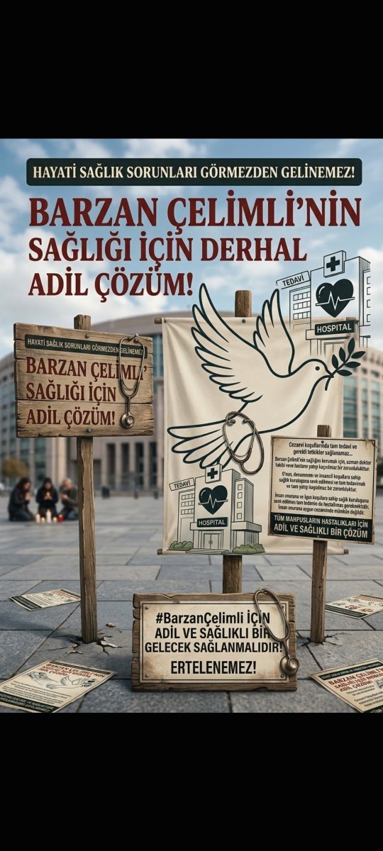 Kenanyesilfida1's tweet photo. #BARZANCELİMLİ Devlet büyüklerimizi göreve davet ediyoruz. Bir insanın hayatı söz konusu gereken her neyse bir an önce yapılmasını istiyoruz #barzançelimli için ses olun!!! @abakingurlek @saglikbakanligi @adalet_bakanlik https://t.co/Hv5AtHCRuR