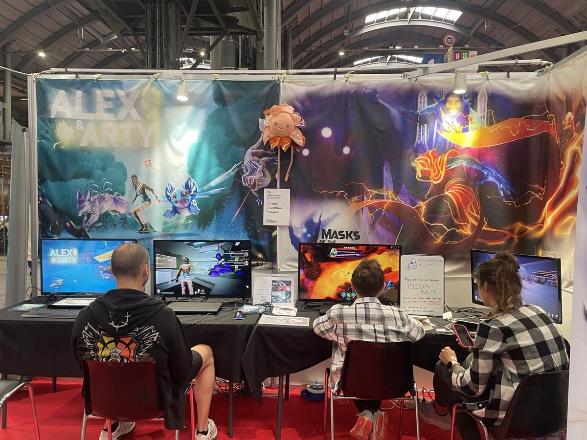 RolldBoxGames's tweet photo. Últim dia del SAGA Barcelona Game Fest!  ⌛️🎮

Gràcies per acompanyar-nos durant aquests tres dies! No hem parat de rebre visites al nostre estand i ens fa moltíssima il·lusió veure tant d’interès pels nostres jocs. 

Gràcies per formar part d’aquesta experiència! 🙌 https://t.co/qHYNH5U1Ff