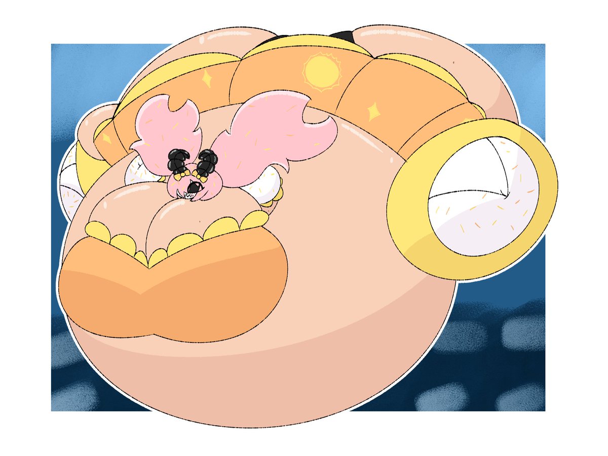 MidnightSkies89's tweet photo. TW: Bursting!

And to round out her seasonal flavors, summer! And what better form to take than a high energy pop-star~!
..figuratively and literally :3 https://t.co/W22ZQo2TaZ