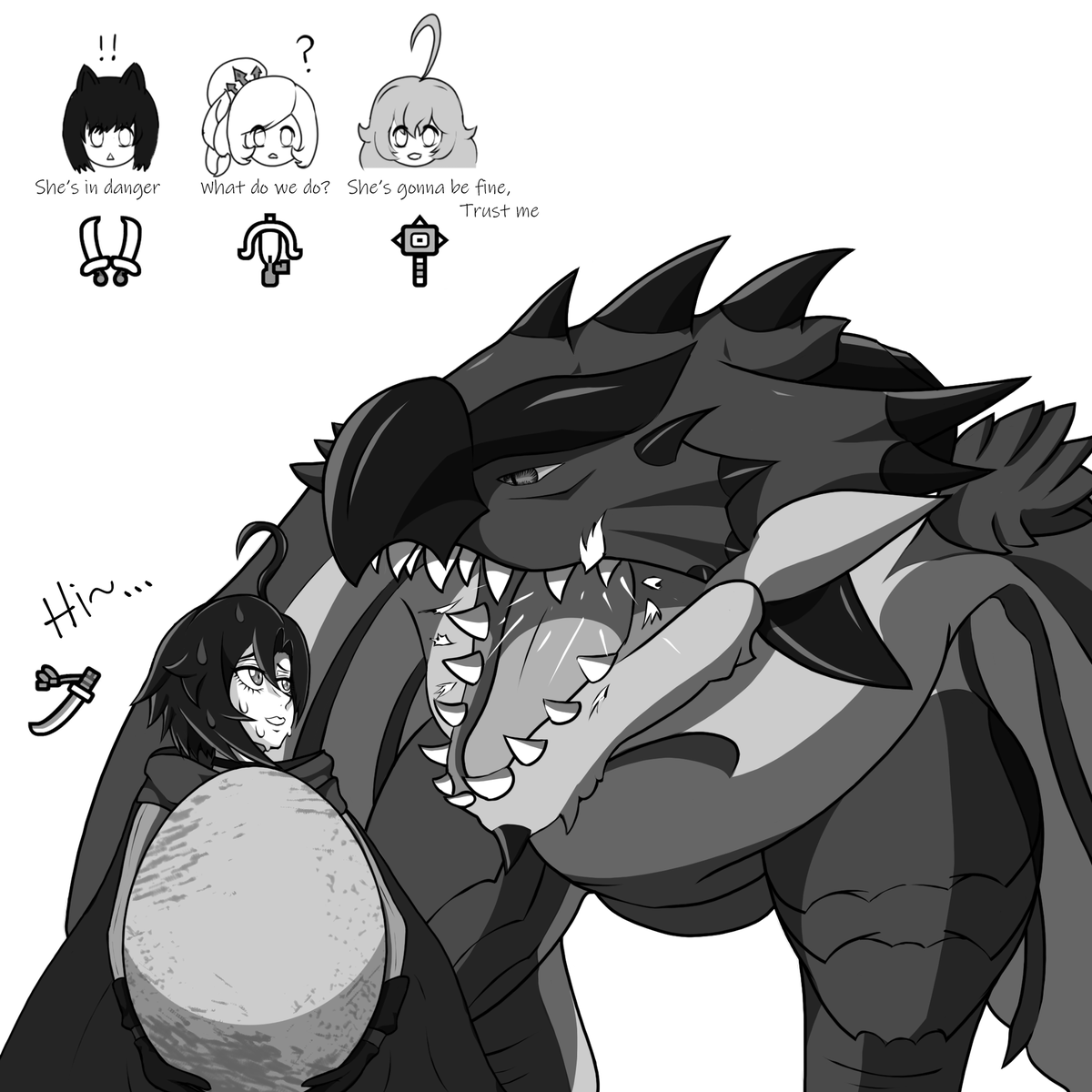 NeoRHindegarth's tweet photo. #rwby #MonsterHunter https://t.co/CqiqO25Wn2