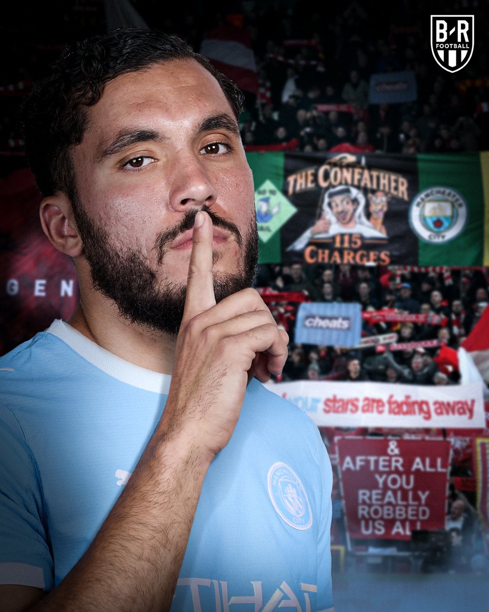 brfootball's tweet photo. Rayan Cherki gets in on the act at Anfield and Man City are running riot 🤭 https://t.co/VgciKkpFRy