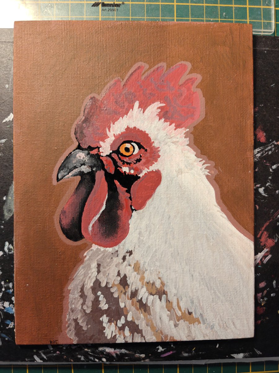 baron_kot's tweet photo. New pin design? 🫪 Bird collection is growing ✨
#realism #art #drawing #chicken #tradicionalart https://t.co/p58iJcghko