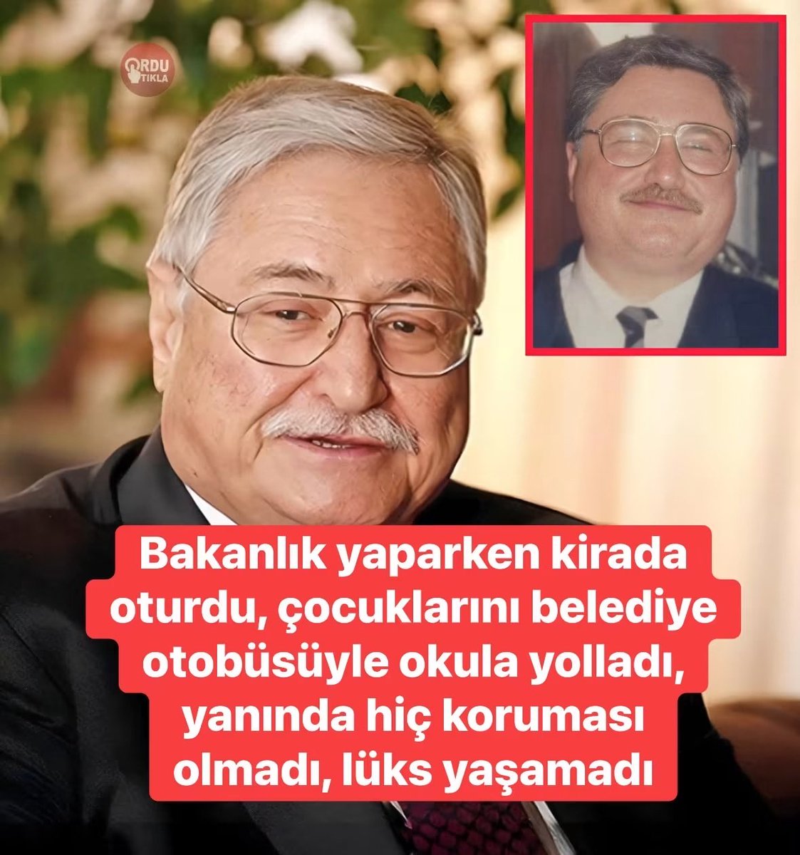 sibelsengul_'s tweet photo. “Eski milletvekili ve bakanlardan merhum Hasan Celal Güzel’in zamanında kaleme aldığı bir mektubundan notlar: 

“Çocuklarım devlet malına ellerini dahi süremezlerdi. Plakaları kırmızı ve siyah renkli resmî arabalara bir defa dahi binmediler. 

Yüzlerine bakmaya kıyamadığım Mustafam ve Elifim, bir saat daha az uyuyup belediye otobüsleri ve okul servisleriyle okula gittikleri esnada, bendeniz müsteşarlık ve bakanlık yapıyordum. 

Bırakınız eşime araba tahsis etmeyi, evde devletin personelini çalıştırmayı; idarecilik ve siyaset hayatımda lojmanda oturmadım. 

Koruma görevlisi de kullanmadım.

Şimdi 70’ine merdiven dayadım. Hâlâ kirada oturuyorum. Kendime ait tek mülküm kitaplarım… ￼Yani, sizin anlayacağınız, gerçek anlamda ‘Dikili ağacım dahi yok’

Beni bütün ‘enayiliğime’ rağmen kimseye muhtaç etmeyen yüce Allah’ıma hamd ediyorum”

Mekanın cennet olsun nur içinde yat”