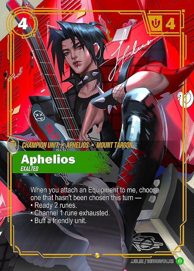 sorrowtalks's tweet photo. thank you for loving my aphelios riftbound cards 🩵 https://t.co/3HApvIB5bX