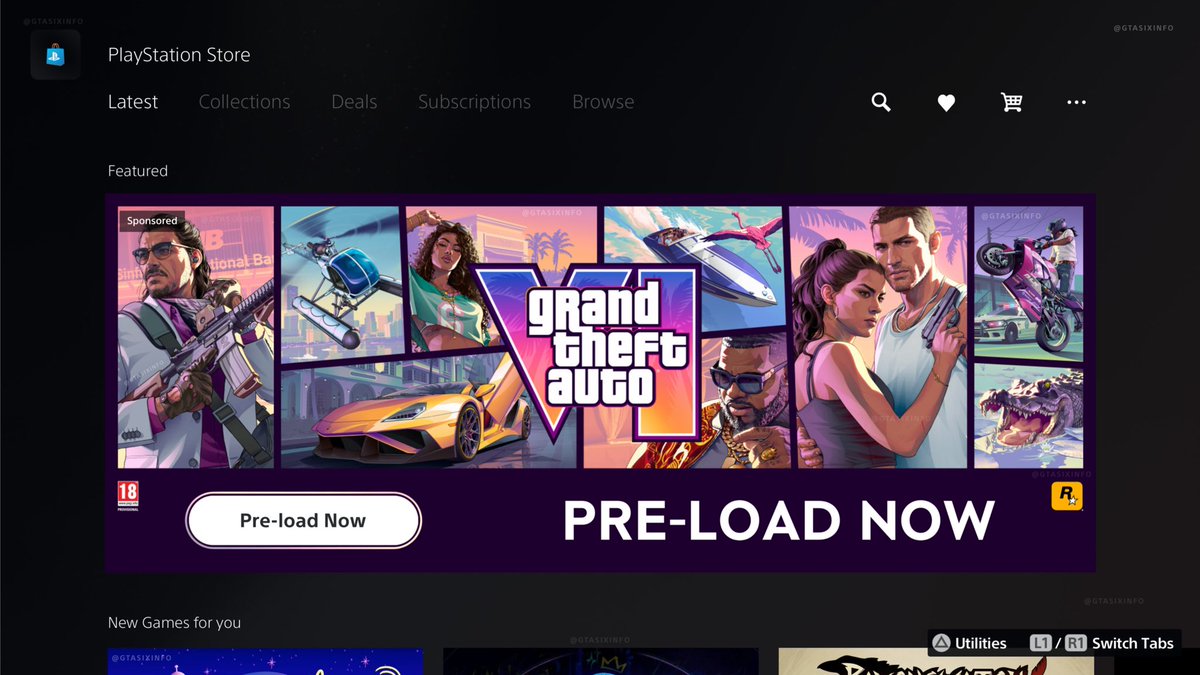GTASixInfo's tweet photo. GTA 6 preloads start in just one month.

We’re getting ridiculously close now. 🥹 https://t.co/1xfw6gYH2l