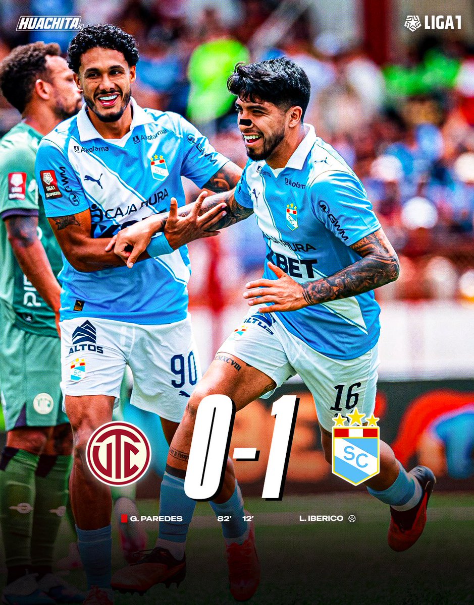 huachitape's tweet photo. ¡𝗦𝗣𝗢𝗥𝗧𝗜𝗡𝗚 𝗖𝗥𝗜𝗦𝗧𝗔𝗟 𝗘𝗦 𝗘𝗟 𝗡𝗨𝗘𝗩𝗢 𝗟𝗜́𝗗𝗘𝗥 𝗗𝗘𝗟 𝗖𝗟𝗔𝗨𝗦𝗨𝗥𝗔! 🤯🩵⭐️
—
Los celestes ganaron a UTC por 0-1 con gol de Ibérico y son los nuevos líderes del Torneo Clausura. Aún hay liga y cristal va con todo para salir campeón.🏆
—
#sportingcristal https://t.co/f76FNfDfcA