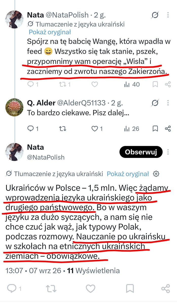 AlderQ51133's tweet photo. Ukraińcy wychowywani od dziecka na antypolskiej twórczości Tarasa Szewczenki, kulcie ludobójców, w państwie o żywych tradycjach nazistowskich 🇺🇦 - i oto owoce...

Prawdziwy wróg nie jest za wschodnią granicą. On jest już u nas.
👇 https://t.co/2W43mKCIfK