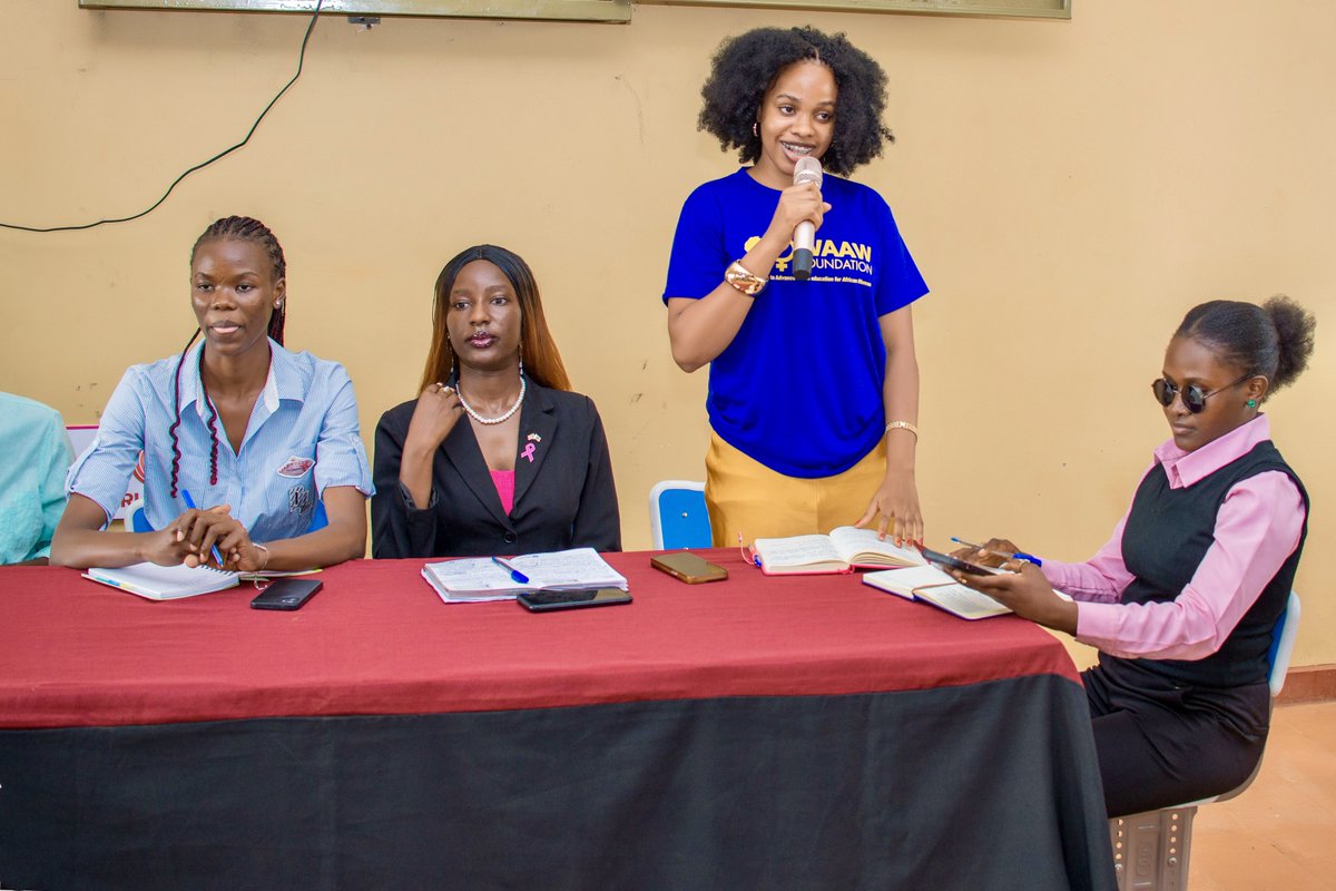 WomensHubUganda's tweet photo. One of the highlights of the day was the #GirlPanel hosted by @QueenS36594 student leaders. We brought together young women with different experiences, ambitions, and leadership journeys to share their perspectives and inspire the girls in the room. https://t.co/ODd98SY82U