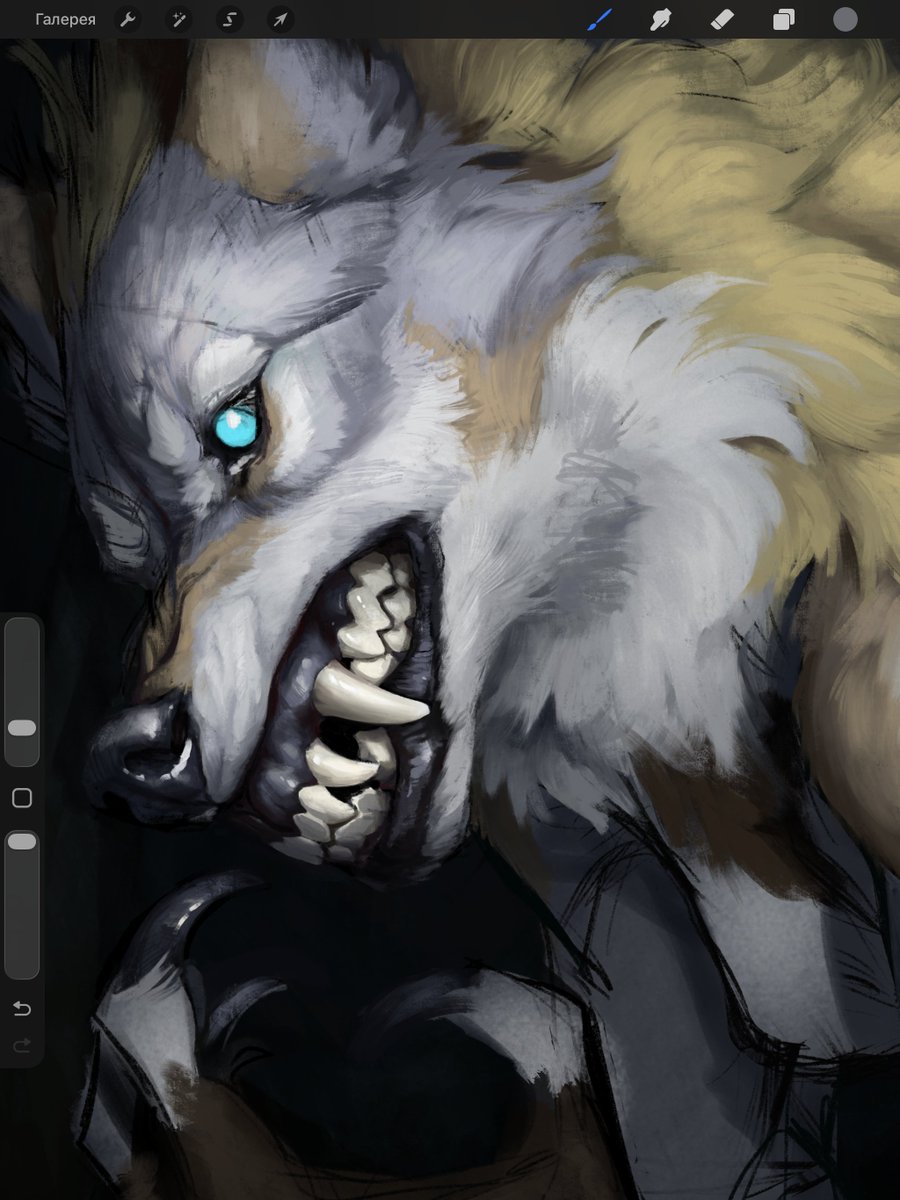 RavenMadWoof's tweet photo. Little werewip for spooky month 🎃 https://t.co/B8xKsuWGnM