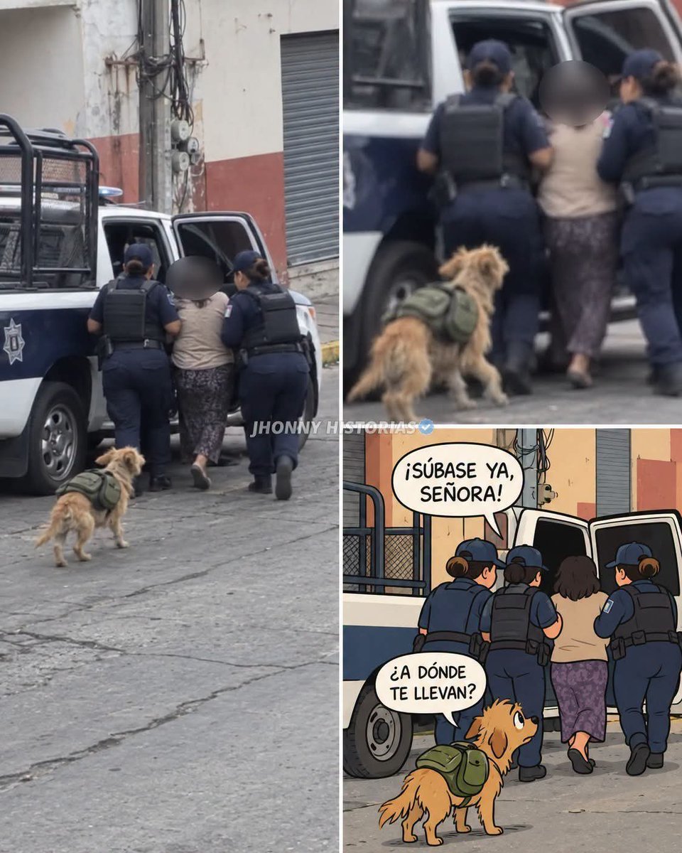 HtTrejo's tweet photo. «Deme sus datos. Por que  éste vidio puede servir de evidencia», me dijo un poliquico en una calle de Oaxaca, mientras sus compañeras subían a doña Leonila a la fuerza a la patrulla. Sin haber hecho nada, sin delito o denuncia alguna.

Doña Leonila vive en la calle. Yo vendo tlayudas enfrente y la veo pasar seguido. 🫓

Siempre anda con Morralito, un perrito que carga su propia mochilita colgada en el lomo, como si fuera de viaje con ella.

Ese día llegaron la policía municipal y los de la UMAR en un operativo. Y para incrementar las detenciones. Varias policías la agarraron de los brazos y la empujaron hacia la puerta de la patrulla. 🚓 Repito,  sin haber hecho nada, la subieron frente a mi, en mi puesto. 

Morralito empezó a correr de un lado a otro, con su mochilita brincando, cuando vio que se la llevaban. Morralito se quería ir con ella.

Yo lo estaba grabando desde mi puesto. Por eso vinieron por mis datos.

El video se regó. El municipio dijo que no va a tolerar abusos y que abrió una investigación. 📄 puras mamadas. 

Del perrito dijeron que lo resguardaron y que se lo entregaron a un familiar, que está bien. Eso dicen, no lo creo. 

De ella todavía no dicen qué hizo para que se la llevaran. Ni cuándo la van a liberar. Viva el gobierno humanista y represor de la 4t.>>

#JhonnyHistorias #PerrosDeBarrio #HistoriasReales #Injusticia #Oaxaca

Crédito a Morralito. A Doña Leonila, y a la señora de las tlayudas. A las polícuicas que se vayan a chingar su madre, junto con morena.