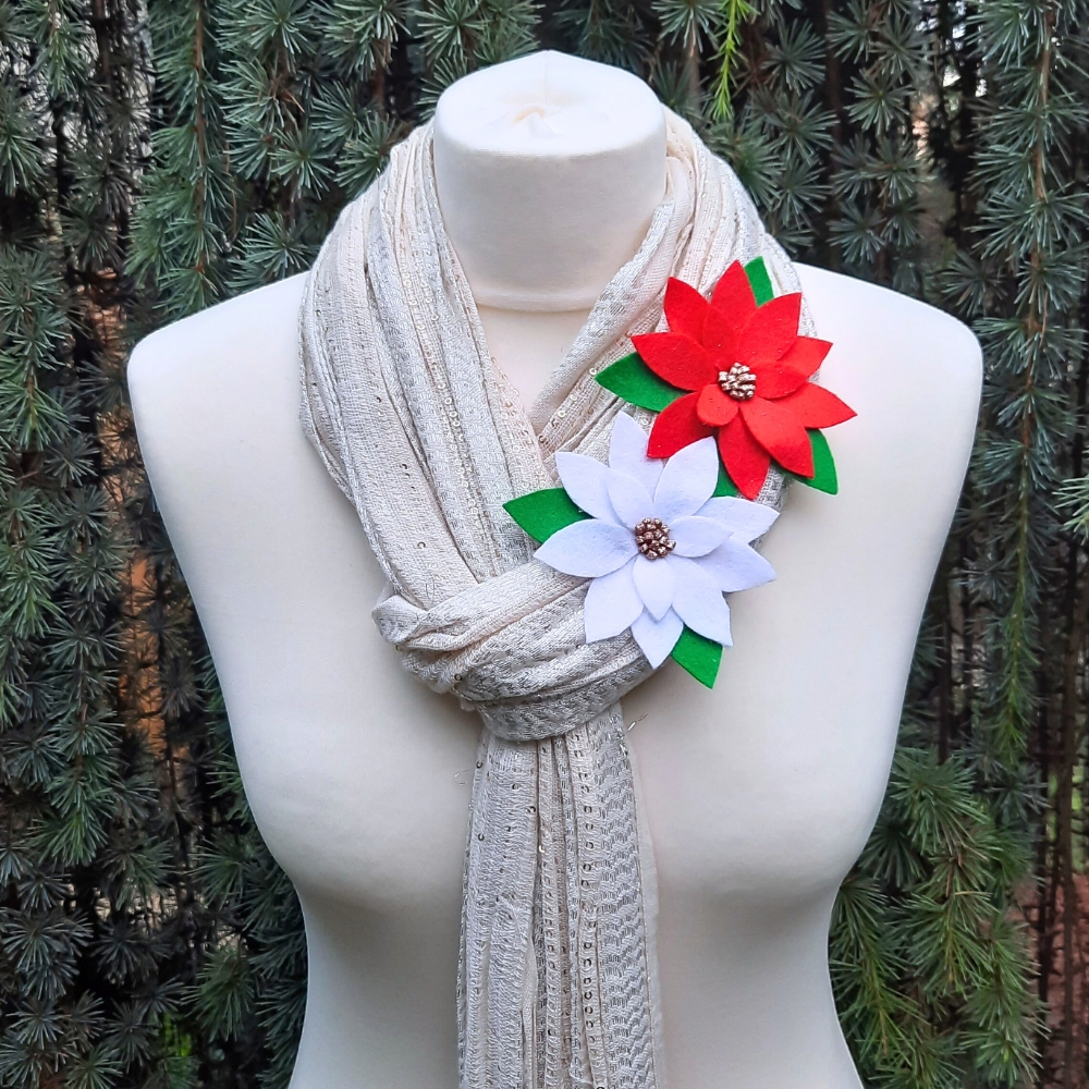 Cheryls_Jewels's tweet photo. A festive vibe from these Christmas Poinsettia brooches https://t.co/DgYl8klZOo #earlybiz https://t.co/DsJbtIJgtK
