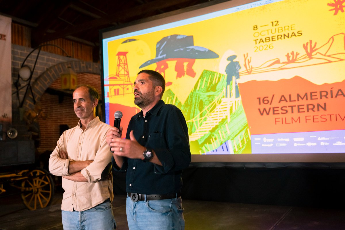 AWFF_Oficial's tweet photo. 🎬 El cine internacional también ha tomado Fort Bravo Texas Hollywood
Una nueva sesión de la sección Outlaw ha reunido nueve cortometrajes procedentes de España, Italia, Venezuela, Australia, Argentina, Estados Unidos e Irlanda.

#16AWFF https://t.co/40VHIHB6k2