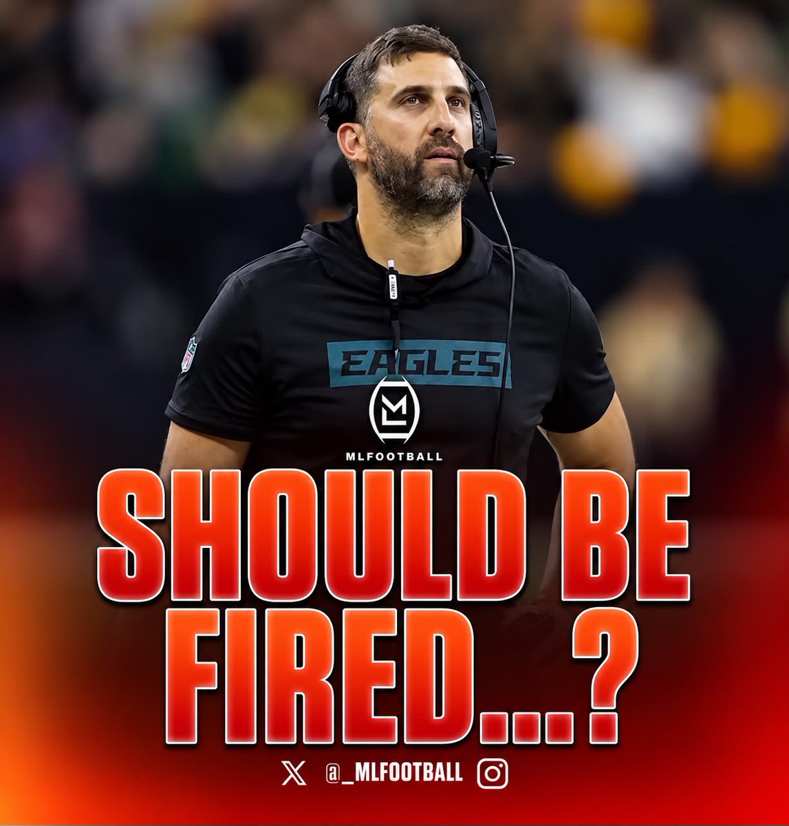 MLFootball's tweet photo. TRUE OR FALSE: SHOULD THE PHILADELPHIA #EAGLES FIRE HEAD COACH NICK SIRIANNI AFTER TODAY’S HISTORIC CHOKE…?

🧐🧐🧐 https://t.co/m1NvLUzmMF