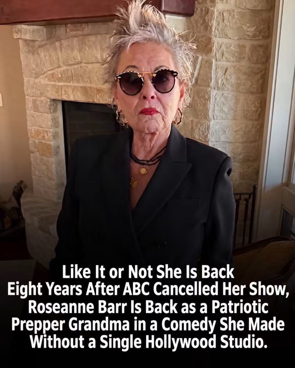 AmesStraight's tweet photo. 🚨 **HOLLYWOOD CANCELED ROSEANNE. APPARENTLY, THEY FORGOT TO TELL ROSEANNE SHE WAS SUPPOSED TO STAY CANCELED!** 😂🍿🇺🇸

Eight years after ABC kicked Roseanne Barr to the curb, the legendary comedian is BACK!

And here's the part that makes it even sweeter.

**She didn't need Hollywood's permission, approval, or a single major studio to make it happen!**

@therealroseanne  has filmed eight episodes of a brand-new comedy called *Meemaw: A Modern-Day Fable*, playing a patriotic, survivalist-prepper grandmother in Texas.

And she's bringing some familiar faces along for the ride, including Randy Quaid and Drea de Matteo!

The series was independently financed, and Roseanne says she's taking shots at BOTH political parties.

Her words? **"I'm an equal opportunity destroyer."** 😂

Now THAT'S the Roseanne I remember!

Hollywood spent years preaching about diversity, tolerance, and inclusion while treating people with different political opinions like they had the plague.

Meanwhile, Roseanne went out and made her own show.

No begging for a seat at Hollywood's table. She built her own.

The series is still awaiting a distributor and premiere date, but one thing is certain:

**You can cancel someone's television show. You can't cancel their talent, their determination, or their right to make people laugh.**

Welcome back, Roseanne! ❤️🇺🇸
