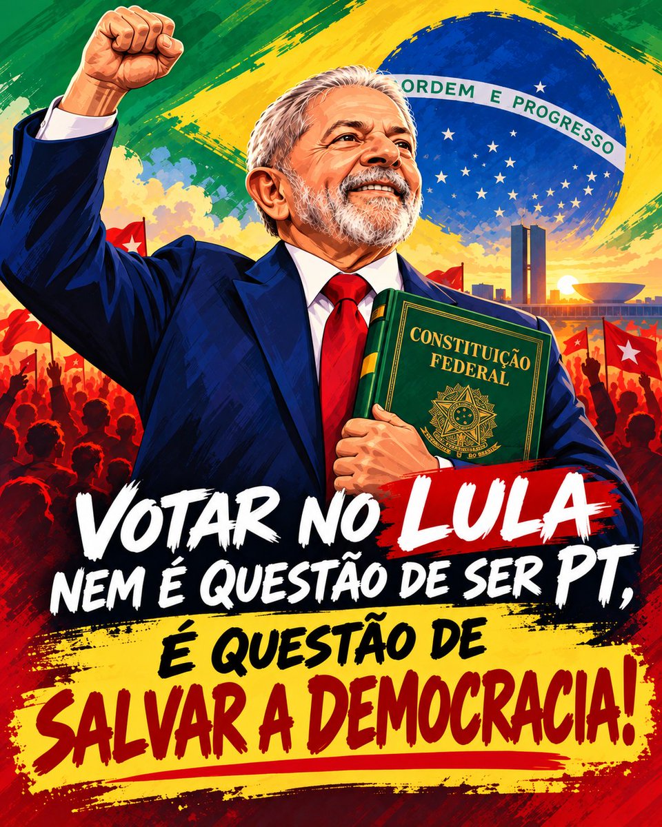 Centralvelao's tweet photo. @ErikakHilton Salve a democracia lula, não sou PT, mas voto em você! https://t.co/VnubNniyyh