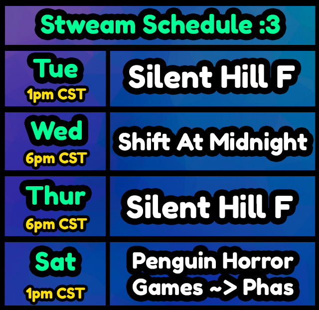 fuzzy_p3nguin's tweet photo. silent hill f starts this week :D https://t.co/eWYfk5obju