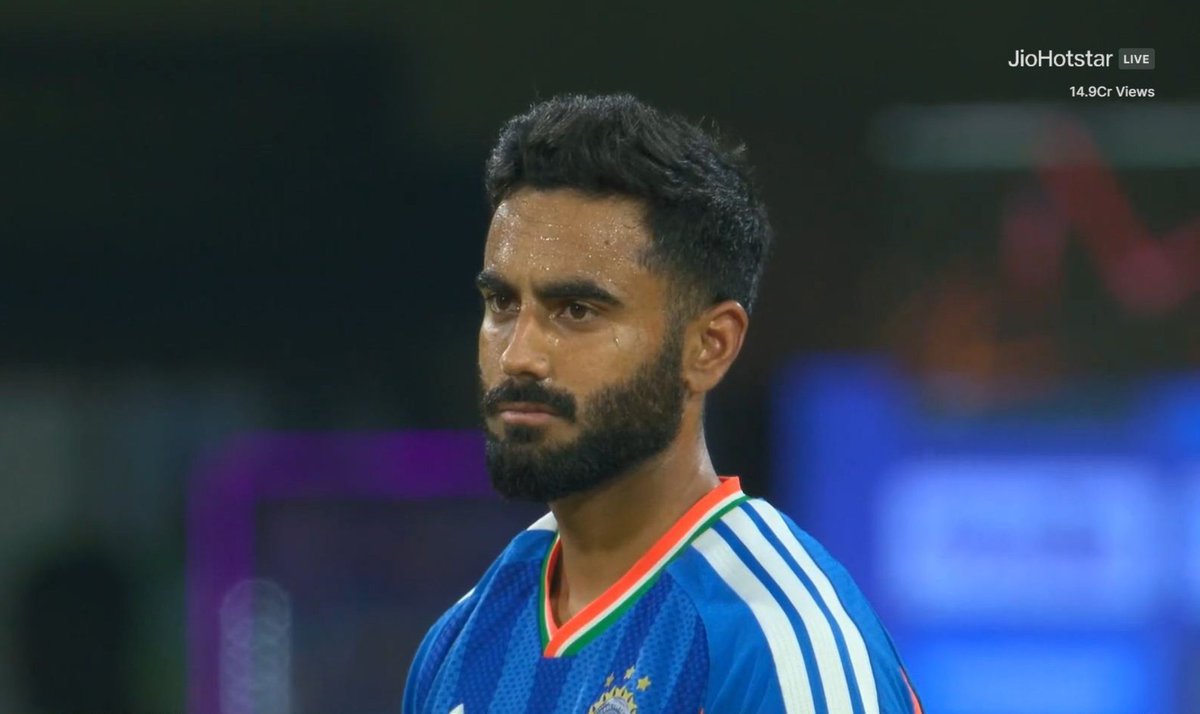 IBreatheContent's tweet photo. Naman Dhir in this T20i series has picked up a wicket on the very next ball he was smashed a six 5 times. 🤯

#INDvsWI https://t.co/EJyfq895SN