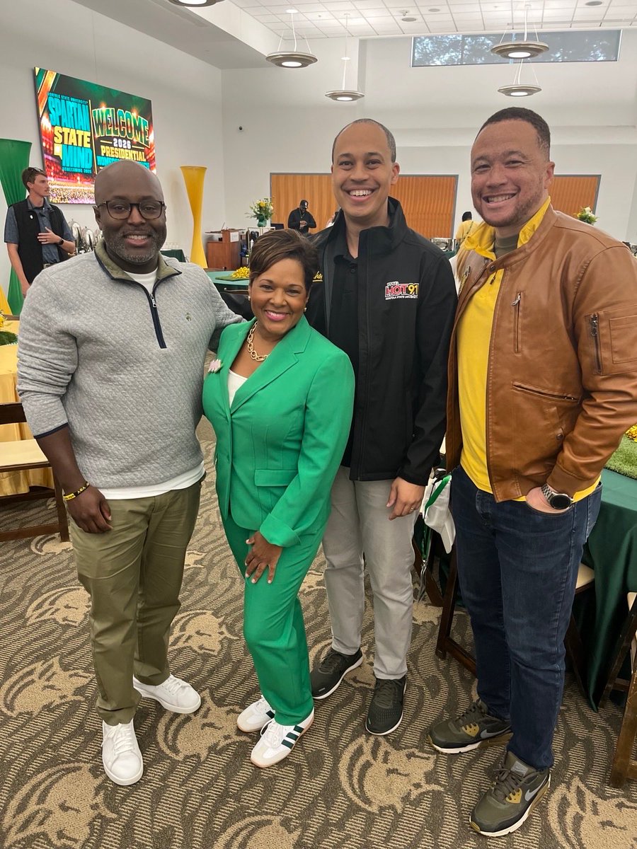 AGJayJones's tweet photo. (1/2) I was on NSU's campus yesterday with for the Homecoming celebrations! NSU is an important part of my family's story, with my maternal grandfather and my aunt serving as educators here. https://t.co/CPu8iiYeNO