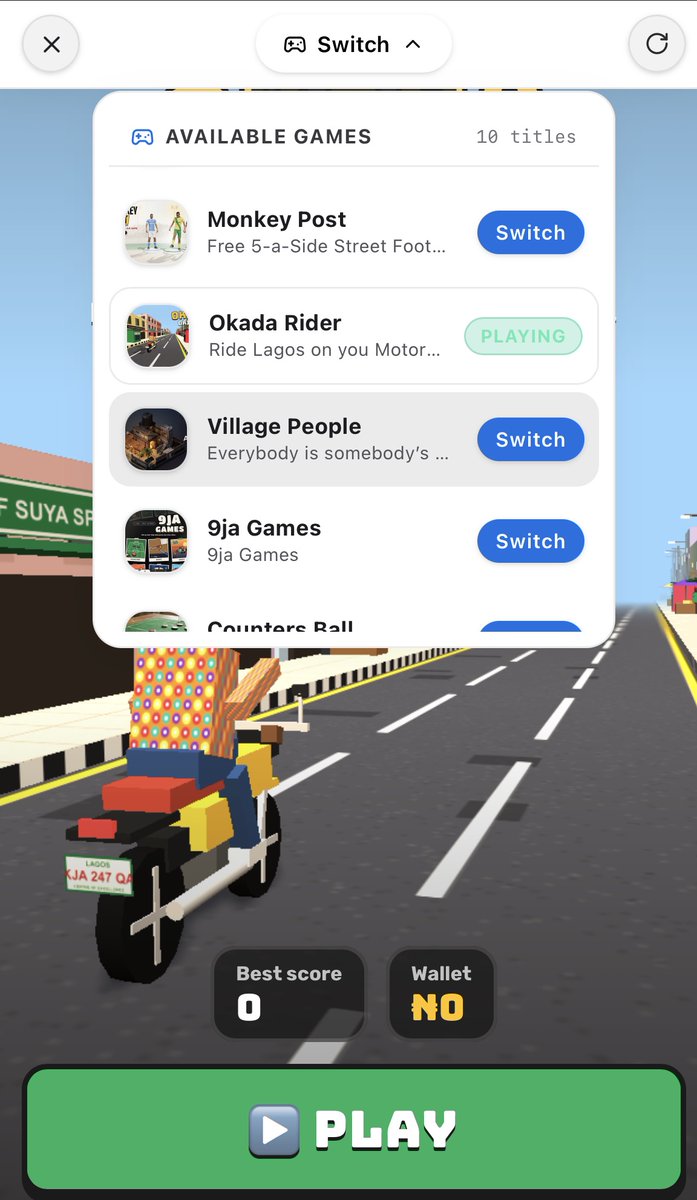 wisdomDev67's tweet photo. I’ve launched First Play, a directory for finding Nigerian browser games.
If your game is live, reply with its name + link and I’ll check it out for inclusion.
Already spotted: Danfo Run, Lagos Fashion, Okada Driver and Monkeypost.  Police And Thief by @_bumblebee7_  was just added after the launch, No API integration just direct upload.
https://t.co/s6GpgAJfXT
@richchidotcom @danieldxdere @jemii_aHH @yerinsabraham @MichealFagbemi @eureka_seamless @saheedniyi_02 @samueldaraAbayomi  @Shalom_HeyEliy