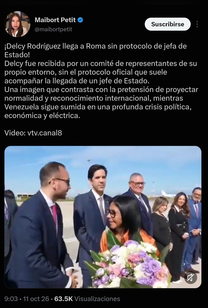 ipoolgian's tweet photo. Imagínate querer hacerte el gracioso sin saber diferenciar entre una Visita Oficial de Estado (bilateral) y asistir a una cumbre multilateral de la ONU (FAO). 

En cualquier foro de la ONU (sea en Nueva York, Ginebra o Roma) en pista te recibe una misión diplomática y tu equipo ministerial.

Averigua cómo funciona el protocolo internacional antes de pasar pena, operador palangrista @ggangix

Y peor aún con @maibortpetit, que se supone que cubre política internacional y no sabe tampoco cómo funciona el protocolo 

Otro día en la oficina desmontando a periodistas y supuestos analistas, que todo sea por las interacciones y clicks, publican desinformación.

Además, llega a Europa, cuando antes era sancionada.

Por eso el chavismo los deja en ridículo siempre, por culpa de esta misma supuesta oposición y su laboratorio comunicacional.