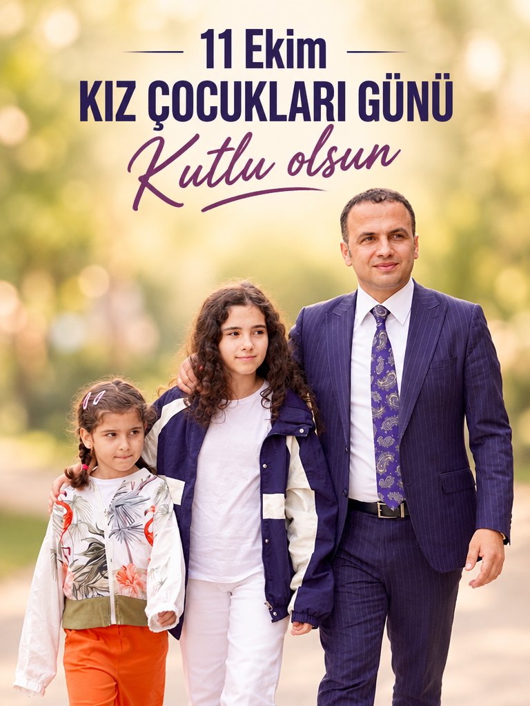 etemkibar's tweet photo. 🌸 Bugün Dünya Kız Çocukları Günü

Bir baba için kız evlâdı; Allah’ın yüreğine emanet ettiği en zarif sevgilerden biridir.

Bir gülüşüyle dünyasını güzelleştirir, bir sözüyle günün bütün yorgunluğunu unutturur.

Kız çocuğu büyürken baba da onunla birlikte büyür; sevgide, sabırda, merhamette…

Onların gözlerindeki umut, yüreğimizin en kıymetli köşesinde saklıdır. 💖

Her birinin hayalleri kadar aydınlık, yürekleri kadar güzel bir dünyada büyümeleri dileğiyle…

Dünya Kız Çocukları Günü kutlu olsun. 🌸