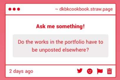 dkbkcookbook's tweet photo. The works in your portfolio do NOT have to be unposted! In addition, Izuku and Katsuki should appear at LEAST once out of all of the works included in your portfolio! We hope this clarifies, and if you have any other questions please don't hesitate to reach out! 🍳 ✨ https://t.co/ipcsKnAFDB