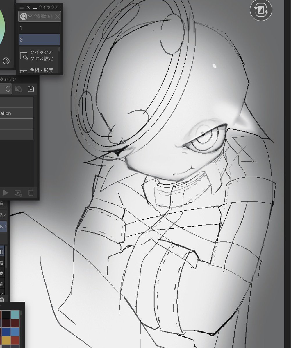 lgwrh5's tweet photo. 没作品でも載せておく！いつか描き進めるかもしれないけど https://t.co/V5KgqEKgas