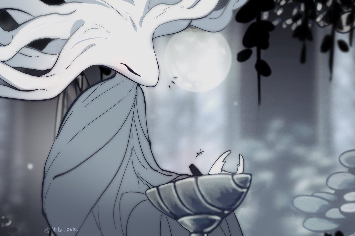 MikeThePotato2's tweet photo. “Hush, my little child
Drift into slumber
In your dreams, you'll run and play
In paradise”
#hollowknight https://t.co/3VyIkIEGps