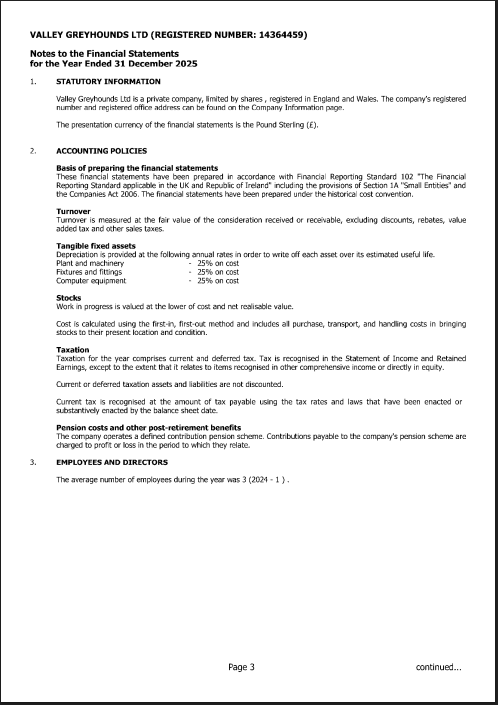 valley_trk_wtch's tweet photo. @TheValleyTrack constantly try to big up their limited contribution to local economy, but their accounts for 2025 show average number employees of Valley Greyhound Ltd was just 3! Even to us this seems improbably low. How do they manage to pay the rest of their staff? @HMRCgovuk @WGRural #cutthechase #bangreyhoundracing #petsnotbets  #GBGBStories
