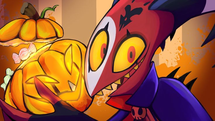 Adrianx2f's tweet photo. Blitzo said “trick or treat” but he’s the real treat 🎃📷#Blitzo #HelluvaBoss #Halloween #HelluvaBossArt #BlitzoFanart https://t.co/FUJVFjQrHJ