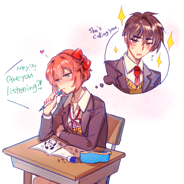 DailyMcSayo's tweet photo. Important thoughts #DDLC https://t.co/WfKkYhZtMh