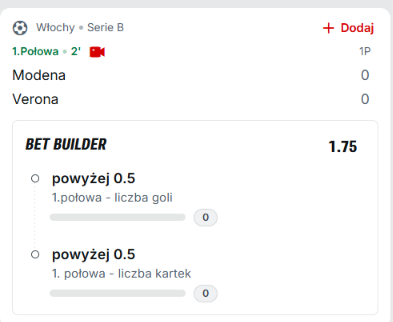 Lucaxx95_'s tweet photo. Modena - Verona

goal in half time / gol w 1. polowie
over 0.5 cards in half time / karta w 1. polowie

#wloskarobota #modena #modenaverona https://t.co/m0Qrw0VKSk