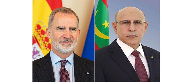 Mauritanie0tous's tweet photo. فخامة الرئيس محمد ولد الشيخ الغزواني يهنئ ملك إسبانيا، مؤكداً حرص موريتانيا على تعزيز علاقات الصداقة والتعاون بين البلدين بما يخدم المصالح المشتركة. https://t.co/Zh75rsZgY7