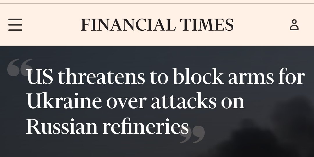 JayinKyiv's tweet photo. Financial Times reporting that Trump admin now threatening to block European nations from helping Ukraine.

Putin's groveling little bitch. https://t.co/9MvAply1EW