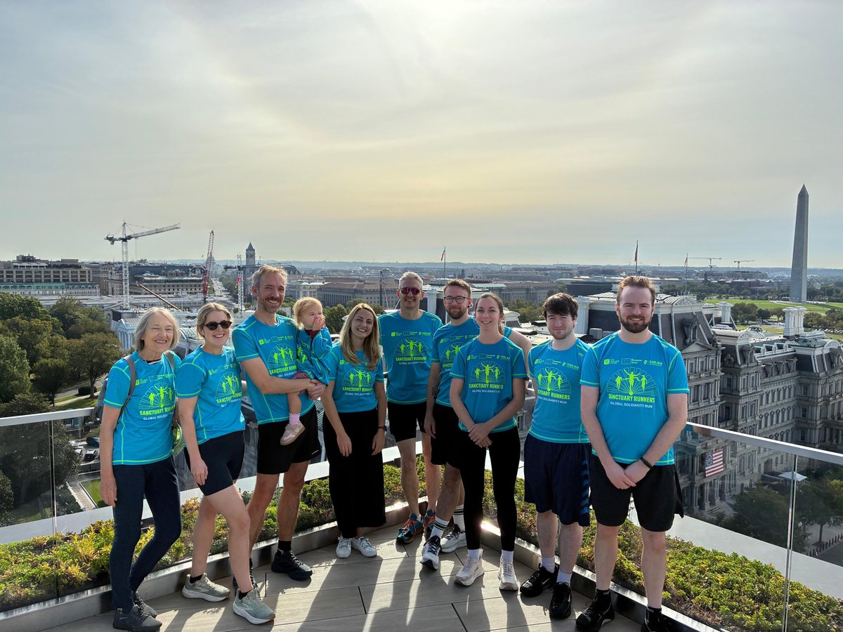 IrelandEmbUSA's tweet photo. @IrelandEmbUSA was proud to lace up on the National Mall for #GlobalRun2026, in solidarity with people displaced and living in extreme poverty. 🌍💙👟☘️ https://t.co/cdqiX8L5iT